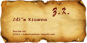 Zám Kisanna névjegykártya